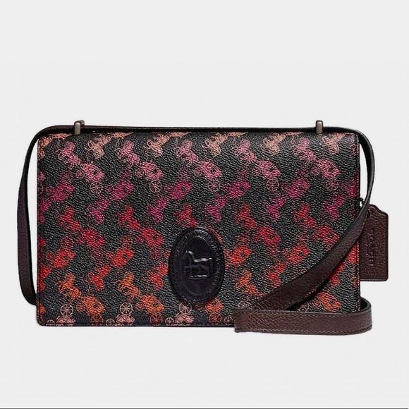 New CAMILLE CROSSBODY WITH HORSE CARRIAGE PRINT - Picture 6 of 9